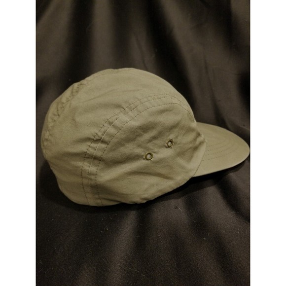 Vintage CC Filson M Long Bill Hat Fly Fishing Cap Green Lightweight w/ Leather - Picture 4 of 8
